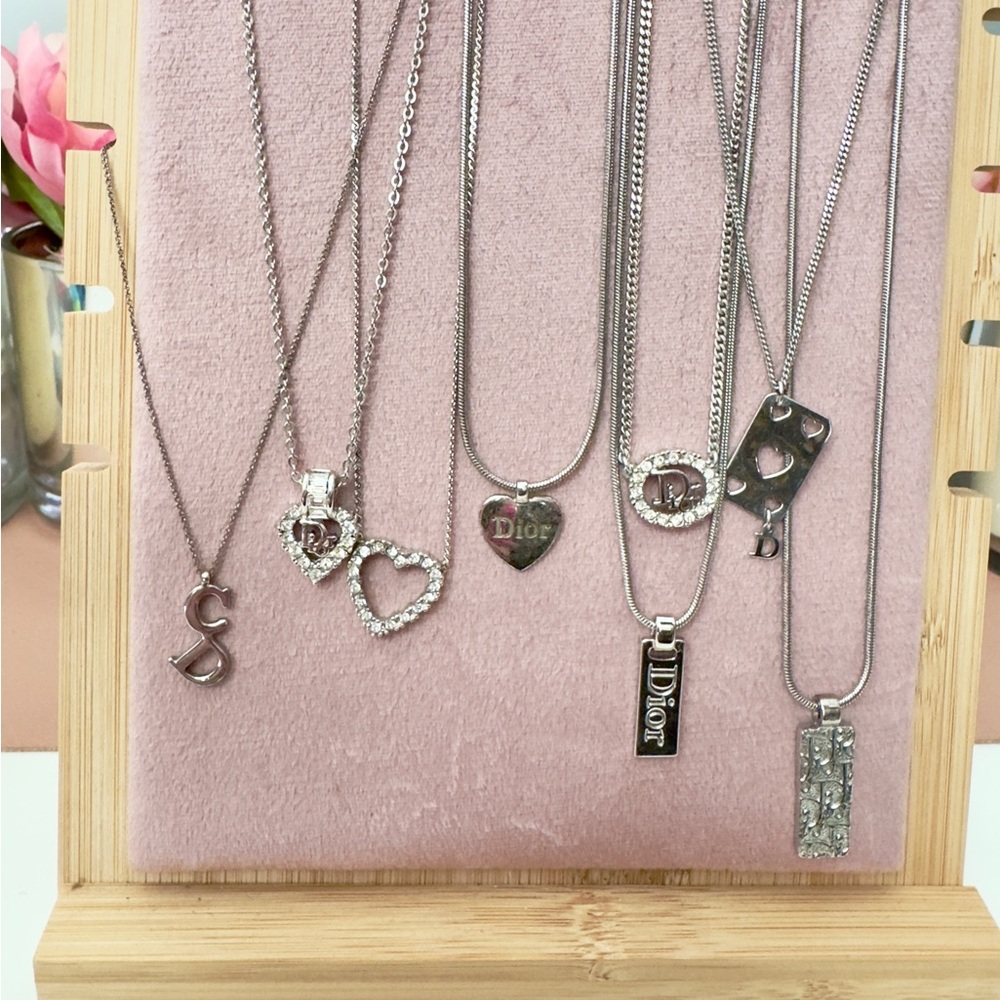 Silver Dior Vintage Trotter Necklace